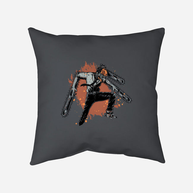 Denji-none removable cover throw pillow-xMorfina