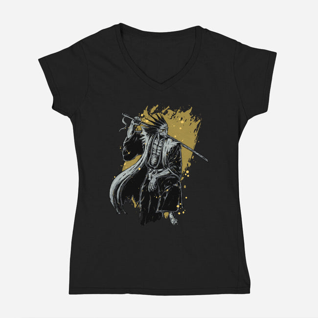Kenpachi-womens v-neck tee-xMorfina
