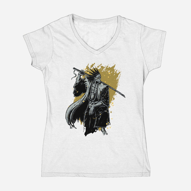 Kenpachi-womens v-neck tee-xMorfina