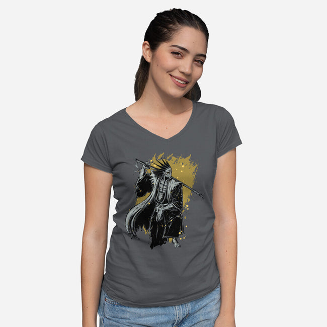 Kenpachi-womens v-neck tee-xMorfina