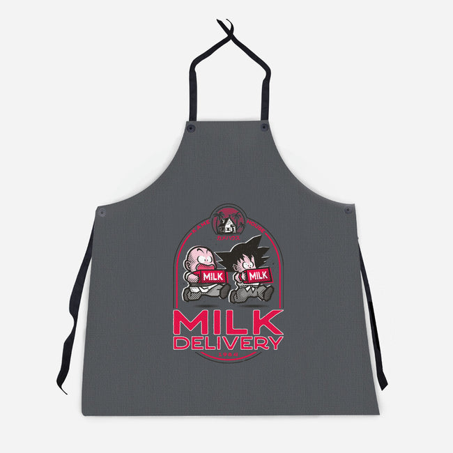 Milk Delivery-unisex kitchen apron-se7te