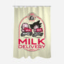 Milk Delivery-none polyester shower curtain-se7te