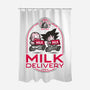 Milk Delivery-none polyester shower curtain-se7te