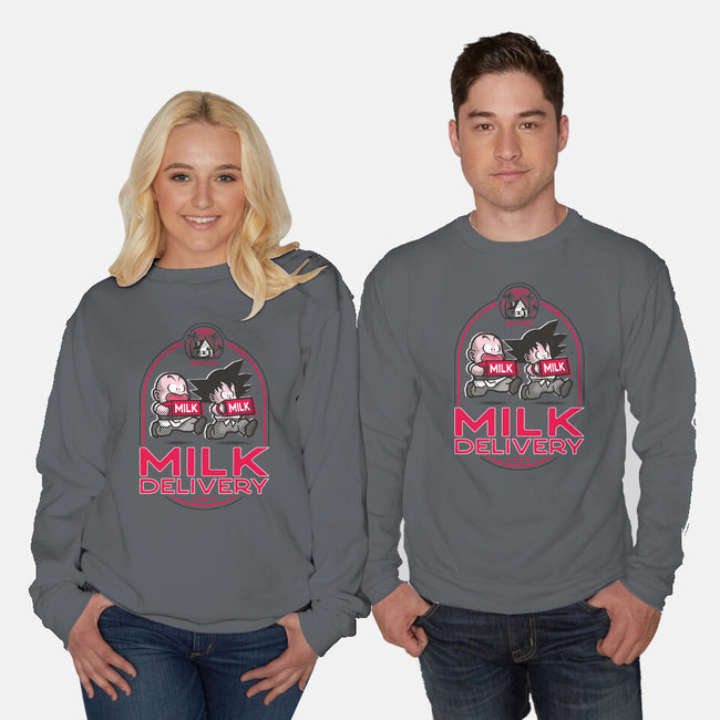 Milk Delivery-unisex crew neck sweatshirt-se7te