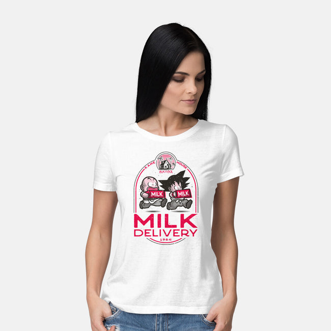 Milk Delivery-womens basic tee-se7te