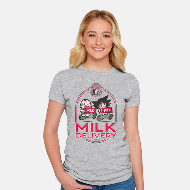 Milk Delivery-womens fitted tee-se7te