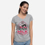 Milk Delivery-womens v-neck tee-se7te