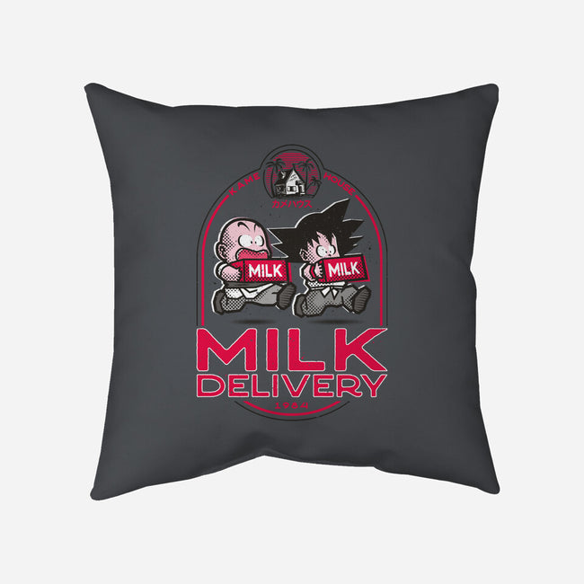 Milk Delivery-none removable cover w insert throw pillow-se7te