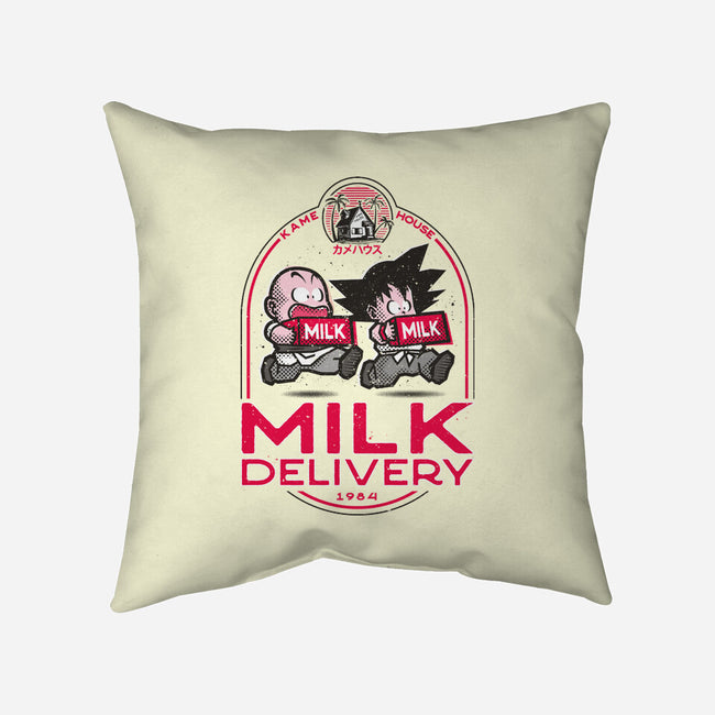 Milk Delivery-none removable cover w insert throw pillow-se7te
