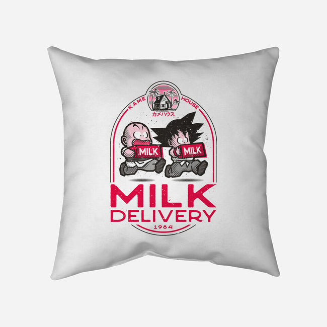 Milk Delivery-none removable cover w insert throw pillow-se7te