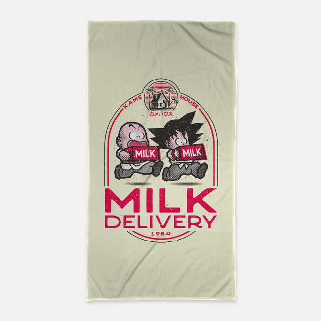 Milk Delivery-none beach towel-se7te