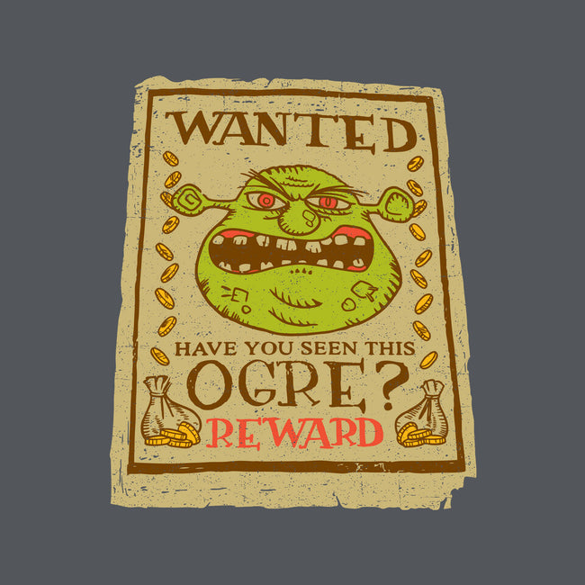 Wanted Ogre-none removable cover w insert throw pillow-dalethesk8er