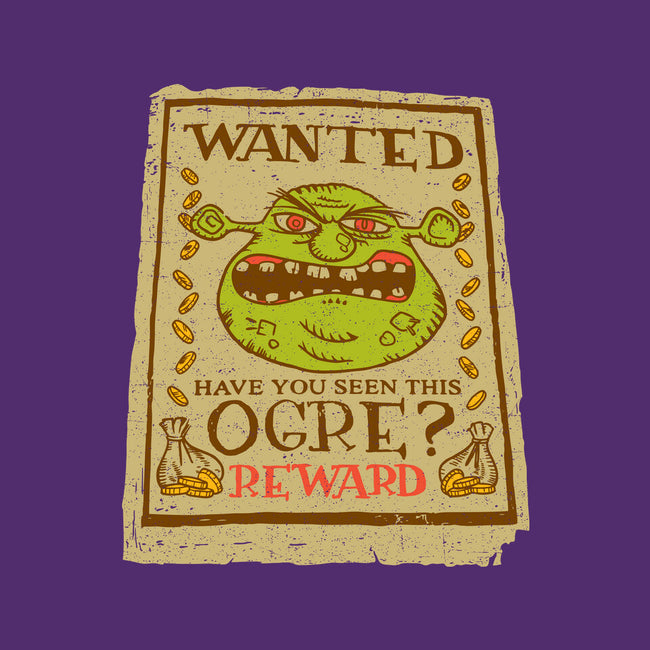 Wanted Ogre-none removable cover w insert throw pillow-dalethesk8er