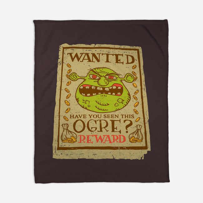 Wanted Ogre-none fleece blanket-dalethesk8er