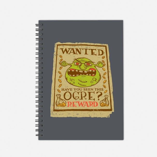 Wanted Ogre-none dot grid notebook-dalethesk8er