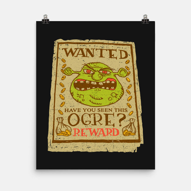 Wanted Ogre-none matte poster-dalethesk8er