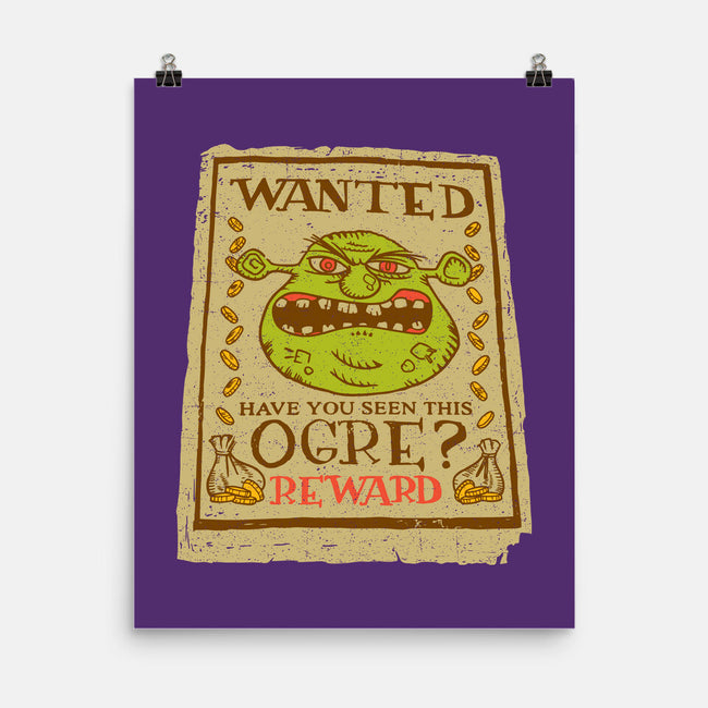 Wanted Ogre-none matte poster-dalethesk8er