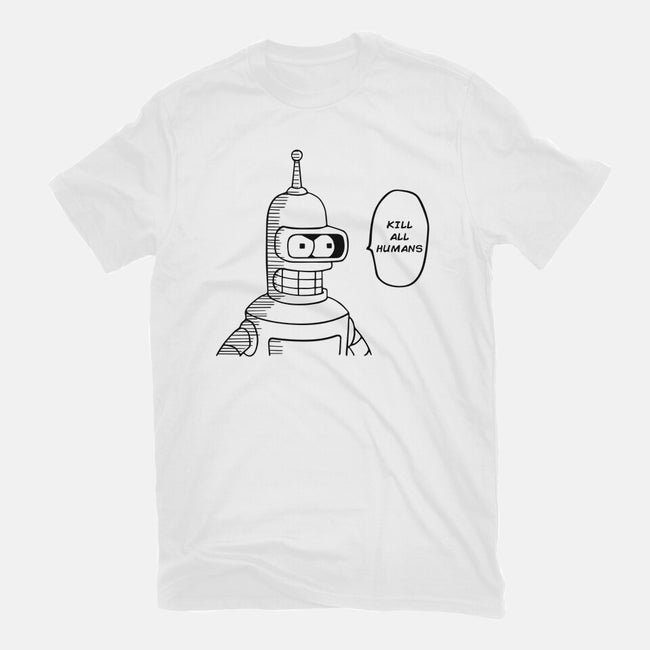 One Beer Bot-womens fitted tee-Melonseta