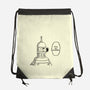 One Beer Bot-none drawstring bag-Melonseta