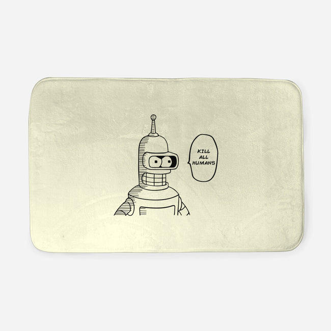 One Beer Bot-none memory foam bath mat-Melonseta