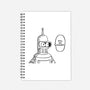One Beer Bot-none dot grid notebook-Melonseta