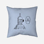One Beer Bot-none removable cover w insert throw pillow-Melonseta