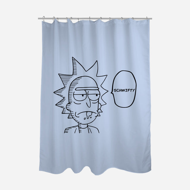 One Science Man-none polyester shower curtain-Melonseta