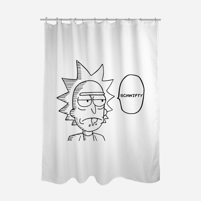 One Science Man-none polyester shower curtain-Melonseta