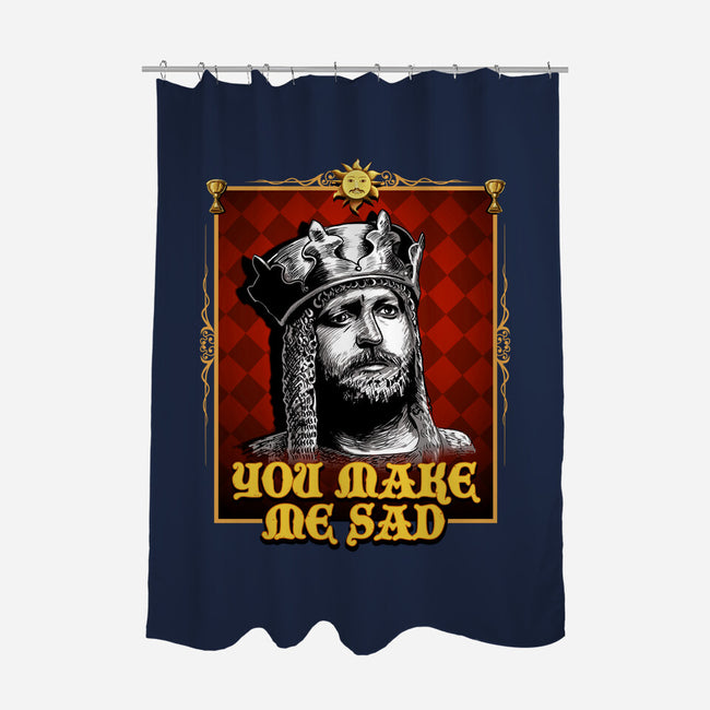 You Make Me Sad-none polyester shower curtain-daobiwan