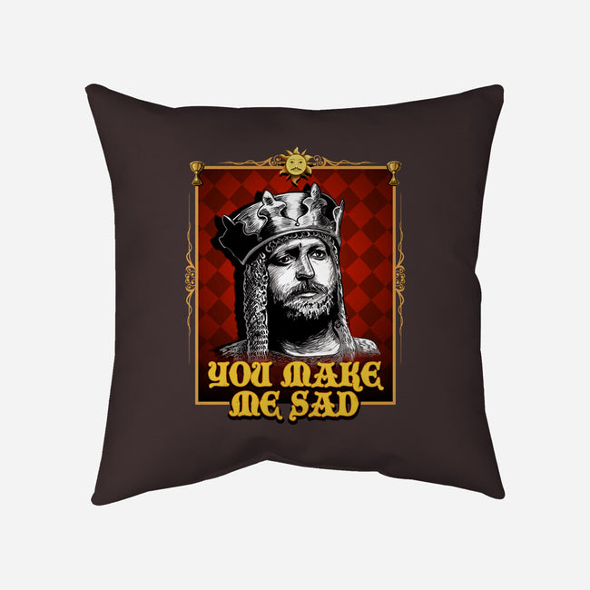 You Make Me Sad-none removable cover w insert throw pillow-daobiwan