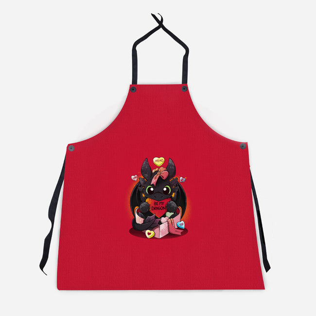 Be My Dragon-unisex kitchen apron-Vallina84
