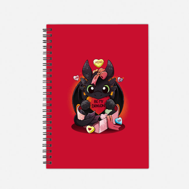 Be My Dragon-none dot grid notebook-Vallina84