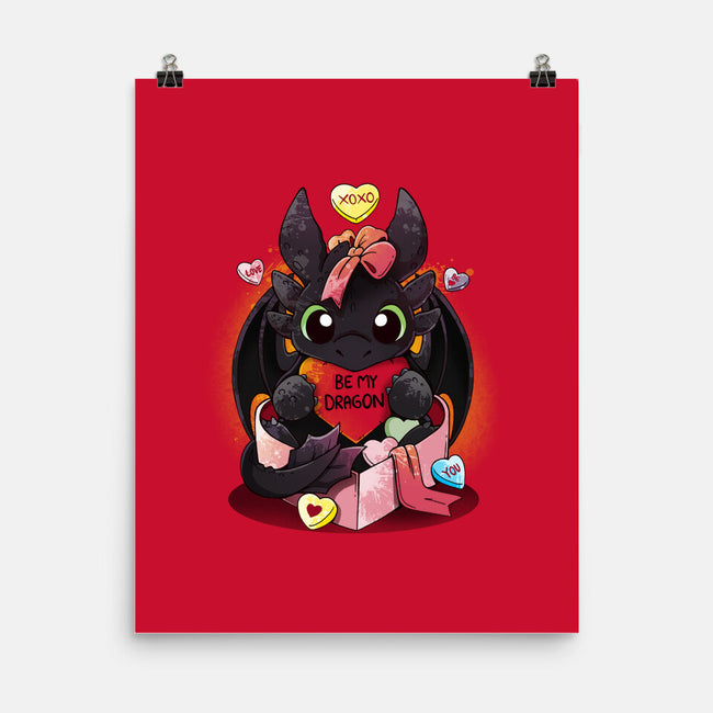 Be My Dragon-none matte poster-Vallina84