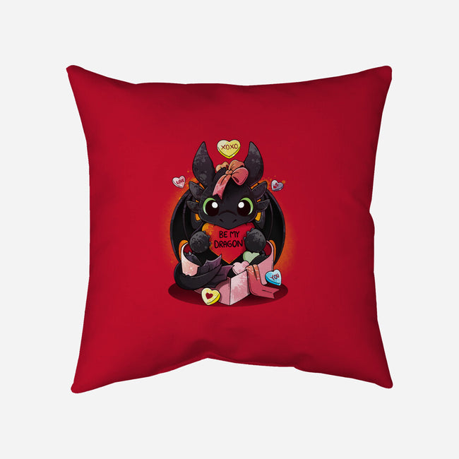 Be My Dragon-none removable cover w insert throw pillow-Vallina84