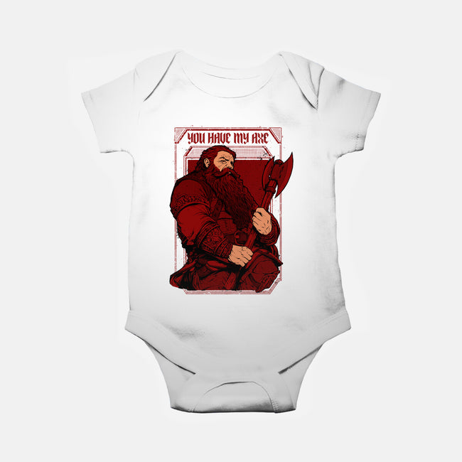 You Have My Axe-baby basic onesie-Hafaell