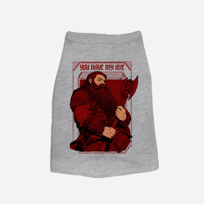 You Have My Axe-dog basic pet tank-Hafaell
