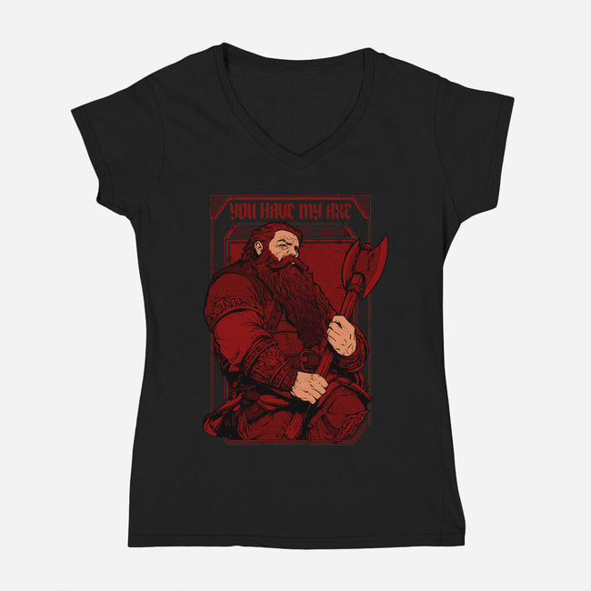 You Have My Axe-womens v-neck tee-Hafaell