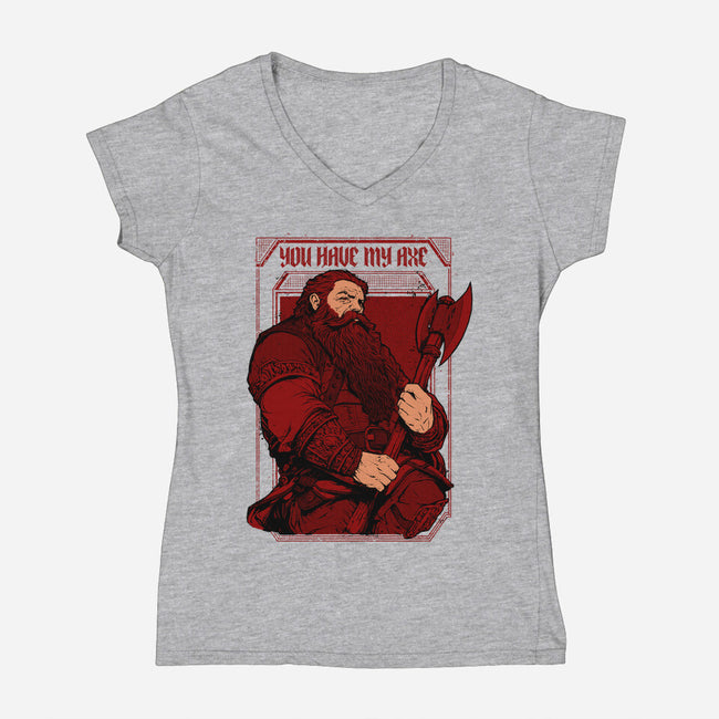 You Have My Axe-womens v-neck tee-Hafaell
