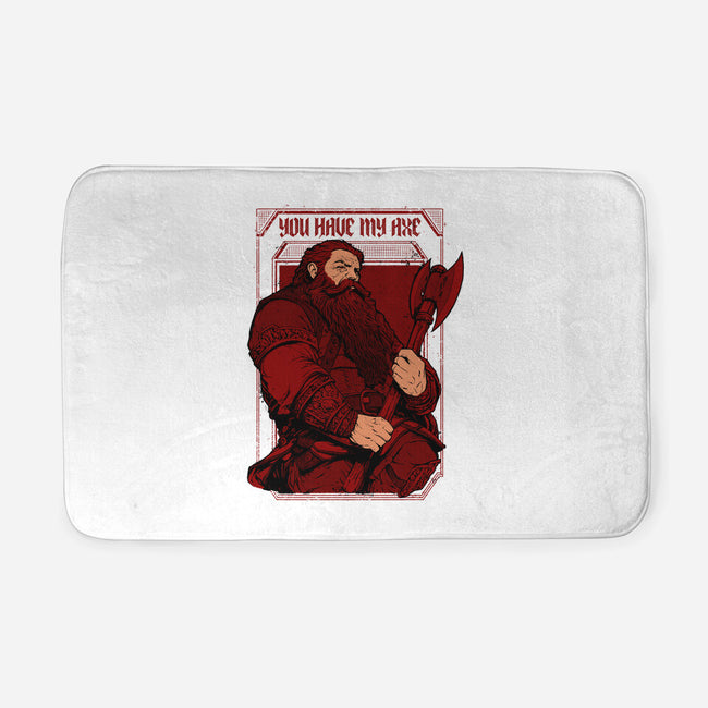 You Have My Axe-none memory foam bath mat-Hafaell