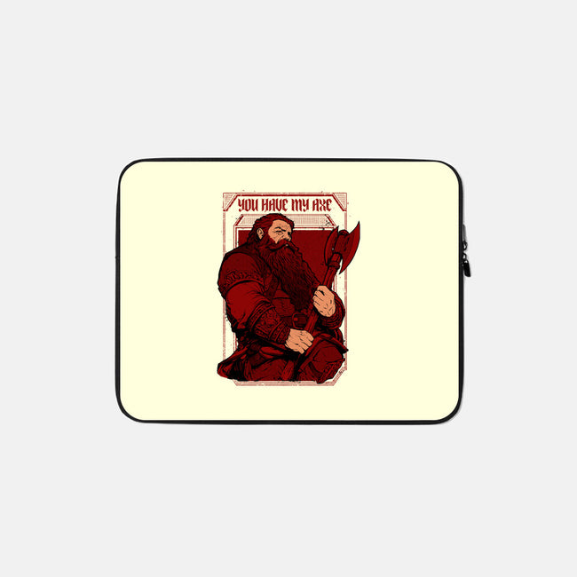 You Have My Axe-none zippered laptop sleeve-Hafaell