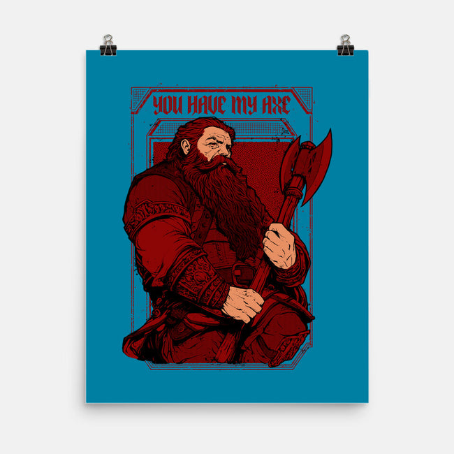You Have My Axe-none matte poster-Hafaell