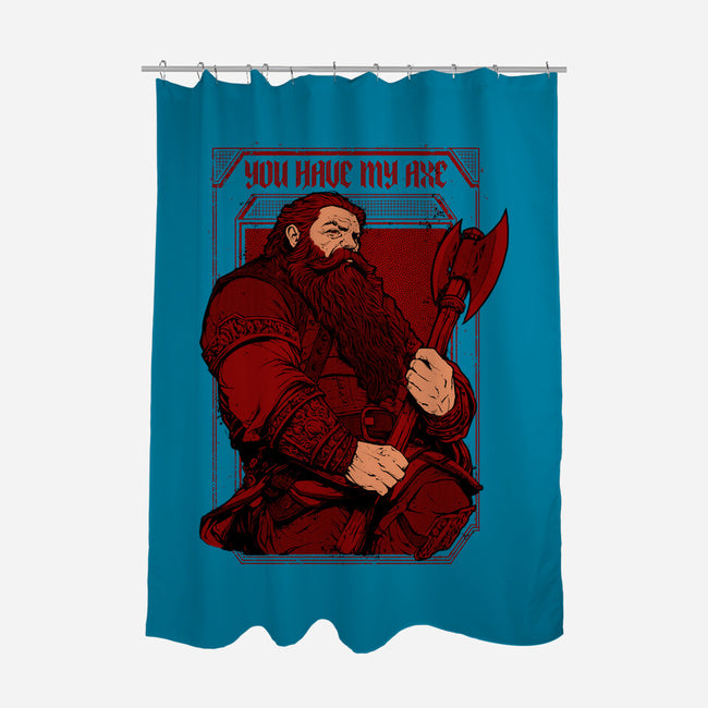 You Have My Axe-none polyester shower curtain-Hafaell