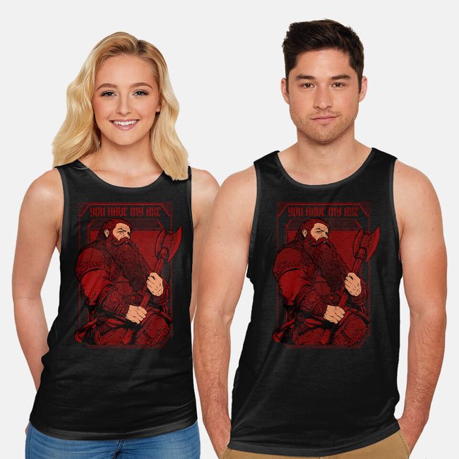 You Have My Axe-unisex basic tank-Hafaell