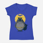 The Dark Neighbour-womens v-neck tee-erion_designs