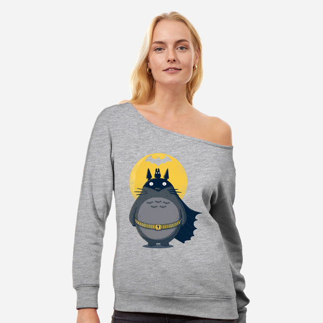 The Dark Neighbour-womens off shoulder sweatshirt-erion_designs