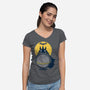 The Dark Neighbour-womens v-neck tee-erion_designs