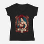 Grooviest Man On Earth-womens v-neck tee-Hafaell
