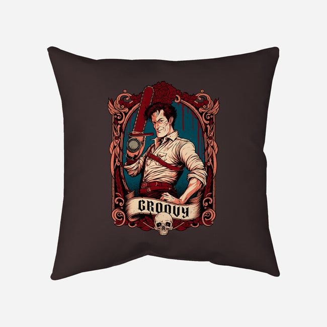Grooviest Man On Earth-none removable cover w insert throw pillow-Hafaell
