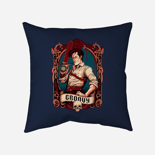 Grooviest Man On Earth-none removable cover w insert throw pillow-Hafaell