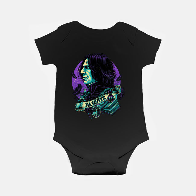 The Potions Professor-baby basic onesie-glitchygorilla